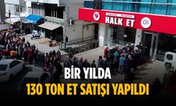 Bir yılda 130 ton et satışı yapıldı