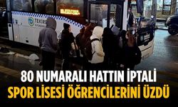 80 numaralı hattın iptali spor lisesi öğrencilerini üzdü