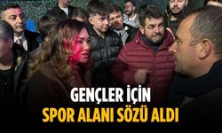 Gençler için spor alanı sözü aldı