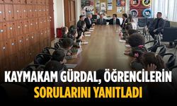Kaymakam Gürdal, öğrencilerin sorularını yanıtladı