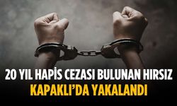 20 yıl hapis cezası bulunan hırsız Kapaklı’da yakalandı