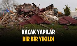 Kaçak yapılar bir bir yıkıldı