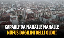 Kapaklı’da mahalle mahalle nüfus dağılımı belli oldu!