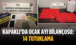 Kapaklı’da ocak ayı bilançosu: 14 tutuklama