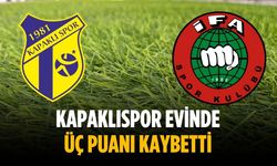 Kapaklıspor evinde üç puanı kaybetti