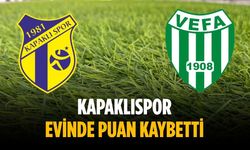 Kapaklıspor evinde puan kaybetti