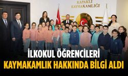 İlkokul öğrencileri kaymakamlık hakkında bilgi aldı