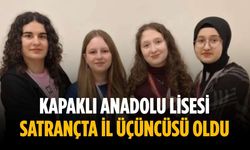 Kapaklı Anadolu Lisesi satrançta il üçüncüsü oldu