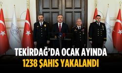 Tekirdağ’da ocak ayında 1238 şahıs yakalandı