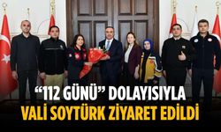 “112 Günü” dolayısıyla Vali Soytürk ziyaret edildi
