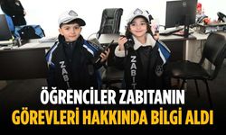 Öğrenciler zabıtanın görevleri hakkında bilgi aldı