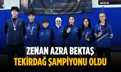 Zenan Azra Bektaş Tekirdağ Şampiyonu oldu
