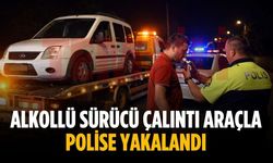 Alkollü sürücü çalıntı araçla polise yakalandı