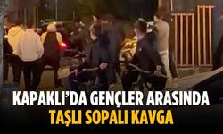 Kapaklı’da gençler arasında taşlı sopalı kavga