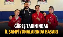Güreş takımından il şampiyonalarında başarı