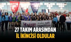 27 takım arasından il ikincisi oldular