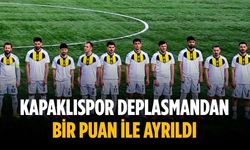 Kapaklıspor deplasmandan bir puan ile ayrıldı