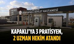 Kapaklı’ya 3 pratisyen, 2 uzman hekim atandı