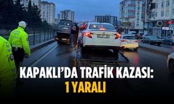 Kapaklı’da trafik kazası: 1 yaralı