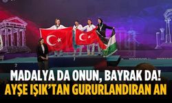 Madalya da onun, bayrak da! Ayşe Işık’tan gururlandıran an