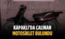 Kapaklı’da çalınan motosiklet bulundu