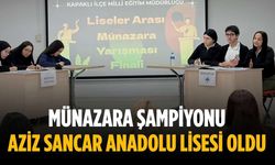 Münazara şampiyonu Aziz Sancar Anadolu Lisesi oldu
