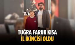 Tuğra Faruk Kısa il ikincisi oldu
