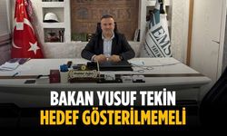 “Bakan Yusuf Tekin hedef gösterilmemeli”