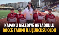 Kapaklı Belediye Ortaokulu Bocce Takımı il üçüncüsü oldu