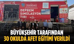 Büyükşehir tarafından 30 okulda afet eğitimi verildi