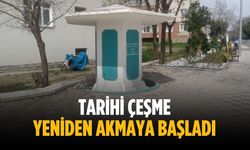 Tarihi çeşme yeniden akmaya başladı