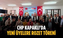 CHP Kapaklı’da yeni üyelere rozet töreni