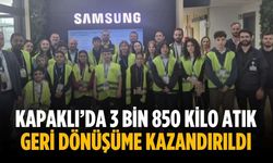 Kapaklı’da 3 bin 850 kilo atık geri dönüşüme kazandırıldı