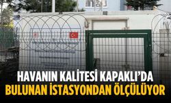 Havanın kalitesi Kapaklı’da bulunan istasyondan ölçülüyor