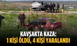 Kavşakta kaza: 1 kişi öldü, 4 kişi yaralandı