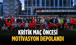 Kritik maç öncesi motivasyon depolandı
