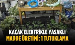 Kaçak elektrikle yasaklı madde üretimi: 1 tutuklama