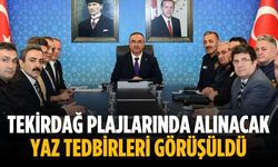 Tekirdağ plajlarında alınacak yaz tedbirleri görüşüldü