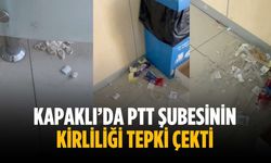 Kapaklı’da PTT Şubesinin kirliliği tepki çekti