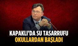 Kapaklı’da su tasarrufu okullardan başladı
