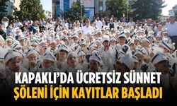 Kapaklı’da ücretsiz sünnet şöleni için kayıtlar başladı