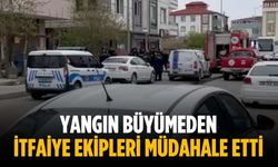 Yangın büyümeden itfaiye ekipleri müdahale etti