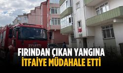 Fırından çıkan yangına itfaiye müdahale etti