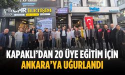 Kapaklı’dan 20 üye eğitim için Ankara’ya uğurlandı