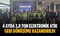 4 ayda 3,8 ton elektronik atık geri dönüşüme kazandırıldı