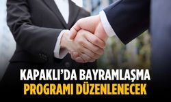 Kapaklı’da bayramlaşma programı düzenlenecek