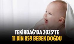 Tekirdağ’da 2025’te 11 bin 859 bebek doğdu