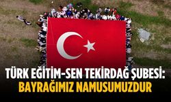 Türk Eğitim-Sen Tekirdağ Şubesi: Bayrağımız namusumuzdur