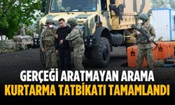 Gerçeği aratmayan arama kurtarma tatbikatı tamamlandı