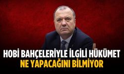 “Hobi bahçeleriyle ilgili hükümet ne yapacağını bilmiyor”